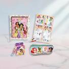 Kit Escolar Diario com Estojo Adesivos Disney Princesas Volta as Aulas Material Escolar Personagens