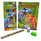 Kit Escolar Dino/gamer Para Colorir Sortido Completo
