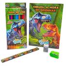 Kit Escolar Dino/gamer Para Colorir Sortido Completo