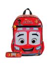 Kit Escolar Equipe Resgate Mochila de Costas + Estojo Duplo