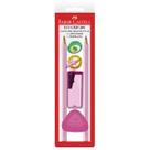 Kit Escolar Faber-Castell Grip Rosa - Lápis Grafite + Borracha + Apontador Ergonômico com Tecnologia Antiderrapante