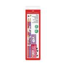 Kit Escolar Faber-Castell Pets Rosa E Roxo