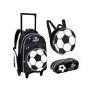 Kit Escolar Futebol Jogo Carrinho Lancheira Estojo FTCK102