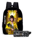 Kit Escolar Game Booya Free com Mochila Estilizada de Batalha e Estojo Incluso