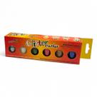 Kit Escolar Glitter Gliart 3g cada pote - 6 Cores Brilhantes
