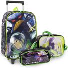 Kit Escolar Infantil Mochila de Rodinhas + Lancheira + Estojo - Buzz Lightyear