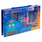 Kit Escolar Infantil Turminha do Assombro Boy 94 Peças de Colorir Art Brink