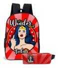 Kit Escolar Infantil Wonder Today Mood com Mochila Moderna e Estojo Incluso Kit Escolar Infantil Wonder Today Mood com Mochila Moderna e Estojo Incluso