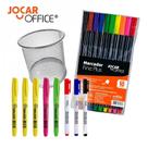 Kit Escolar Joy 18 Peças Leo e Leo com Lápis de Cor 12 Cores Atóxico