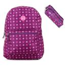 Kit escolar juvenil mochila patinha Clio e estojo rosa Kit escolar juvenil mochila patinha Clio e estojo rosa
