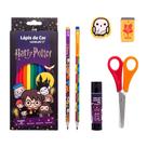 Kit Escolar + Lápis De Cor 12 Cores Harry Potter Leo &amp Leo