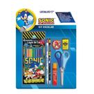 Kit escolar lapis de cor 12 cores sonic - leo&leo - Leonora