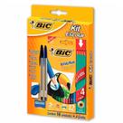 Kit Escolar Lápis de Cor + Lápis + Canetas + Borracha + Apontador - Bic Kit Escolar Lápis de Cor + Lápis + Canetas + Borracha + Apontador - Bic