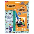 Kit Escolar Lápis de Cor + Lápis Preto Borracha Apontador 16 Unidade Kit Escolar Lápis de Cor + Lápis Preto Borracha Apontador 16 Unidade