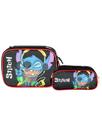 Kit Escolar Lilo Stitch Estojo Box e Triplo Menino Original