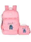 Kit Escolar Lilo Stitch Mochila Costas + Lancheira Premium