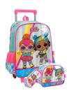 Kit Escolar LOL Surprise Mochila Rodas + Lancheira + Estojo
