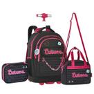 Kit Escolar Luluca Mochila de Rodinhas + Lancheira e Estojo