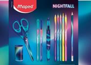 Kit escolar Maped nightfall com 11 unidades