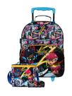 Kit Escolar Mazica Anime Mochila Rodas + Lancheira + Estojo Kit Escolar Mazica Anime Mochila Rodas + Lancheira + Estojo