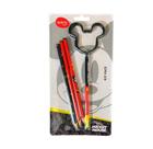 Kit Escolar Mickey Mouse: 3 Lápis HB + Caneta