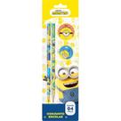Kit Escolar Minions 2Lap+1Apont+1Borracha