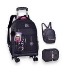 Kit Escolar Mochila Carrinho 360 Beaded Fun 19 + Lancheira + Estojo Rebecca Bonbon - Clio Style Kit Escolar Mochila Carrinho 360 Beaded Fun 19 + Lancheira + Estojo Rebecca Bonbon - Clio Style