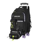 Kit Escolar Mochila Com Rodas Dupla de Skate + Estojo Lancheira + Térmica Com Alça