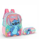 Kit Escolar Mochila Costas + Estojo Stitch - Luxcel