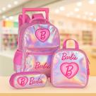 Kit Escolar Mochila de carrinho + Lancheira e Estojo Triplo -Barbie Luxo Kit Escolar Mochila de carrinho + Lancheira e Estojo Triplo -Barbie Luxo