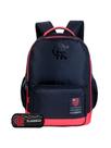 Kit Escolar Mochila De Costa+Estojo Triplo Flamengo