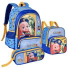 Kit Escolar Mochila de Costas Lancheira Estojo Looloo Kids
