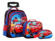 Kit Escolar Mochila Infantil Lançamento Com Rodinhas 3 Peças Kit Escolar Mochila Infantil Lançamento Com Rodinhas 3 Peças