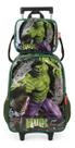 Kit Escolar Mochila Infantil + Lancheira Hulk Verde - Luxcel Kit Escolar Mochila Infantil + Lancheira Hulk Verde - Luxcel