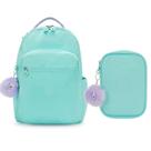 Kit Escolar Mochila Kipling Seoul + Estojo 100 pens Funky Stars