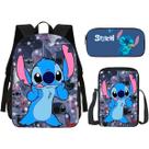 Kit Escolar Mochila, Lancheira E Estojo Alien Azul Volta as Aulas