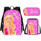 Kit Escolar Mochila, Lancheira E Estojo Princesa Boneca Volta as Aulas