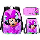 Kit Escolar Mochila, Lancheira E Estojo Ratinha Mouse Volta as Aulas