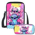 Kit Escolar Mochila Lancheira Estojo Alienígena Azul