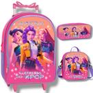 Kit Escolar Mochila Lancheira Termica + estojo - Guerreiras K Pop