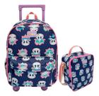 Kit escolar mochila rodinha+lancheira unicórnio tênis puket Kit escolar mochila rodinha+lancheira unicórnio tênis puket
