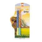 Kit escolar Raptors c/ 3 Lápis HB + 1 Borracha - BRW