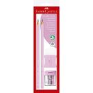 Kit Escolar Rosa Pastel C/ Borracha-Aponta