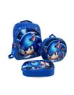 Kit Escolar Sonic Mochila Lancheira Estojo Pronta Entrega Kit Escolar Sonic Mochila Lancheira Estojo Pronta Entrega