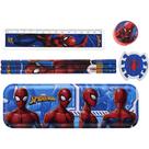 Kit Escolar SPIDER-MAN 7 Peças com Estojo Metálico