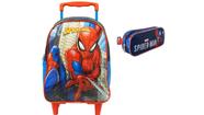 Kit Escolar Spider Man Mochila de Rodas + Estojo Original