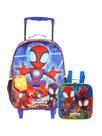 Kit Escolar Spidey 3D Mochila de Rodas + Lancheira Térmica