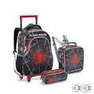 Kit escolar super spider mochila lancheira e estojo
