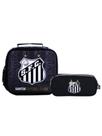 Kit Escolar Time Santos Lancheira Térmica + Estojo Duplo
