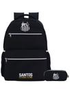Kit Escolar Time Santos Mochila Costas + Estojo Duplo Oficia